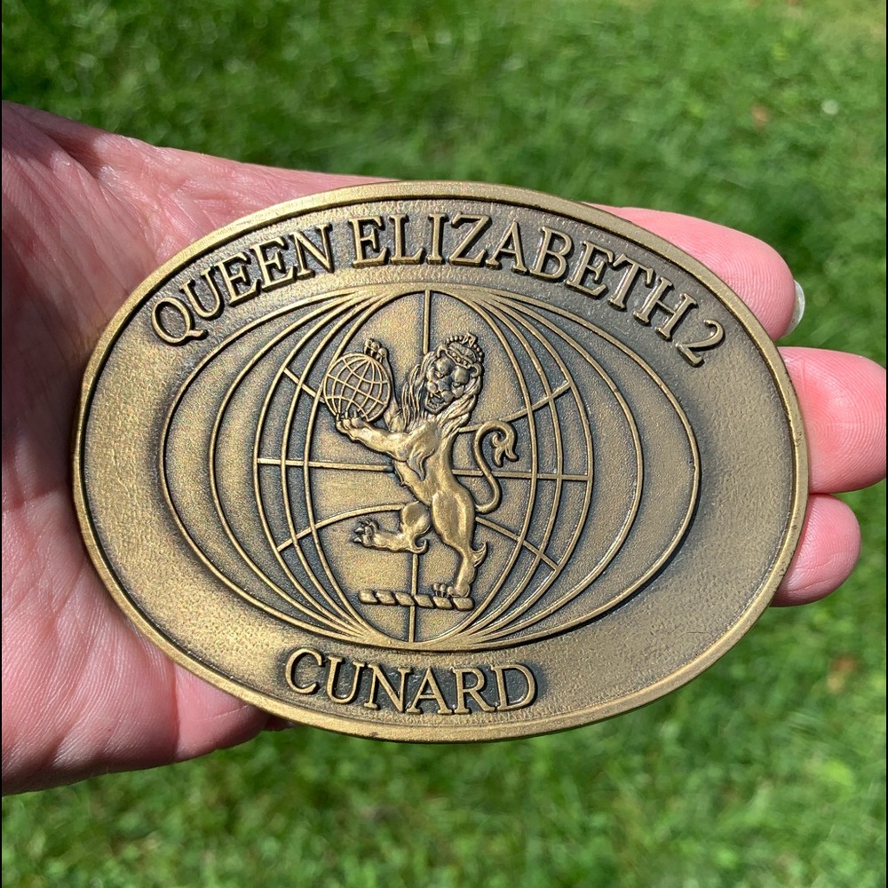 Vintage Brass Belt Buckle, Excellent condition